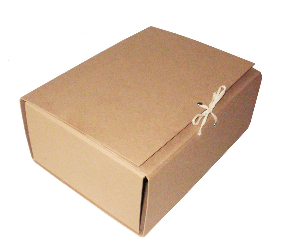 Папка-короб АРХІВО APX_306Z\120, на зав'язках, А4, 120 мм, КРАФТ